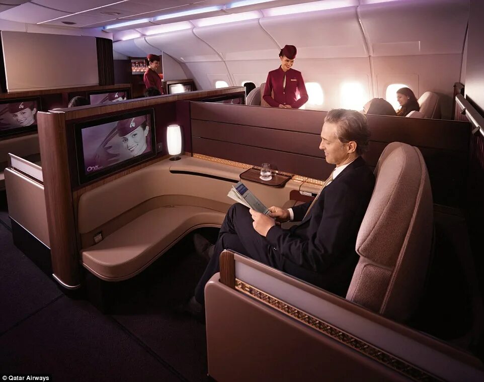 Класс самолета фото Inside Qatar Airways' new £ 4,000 first class suites