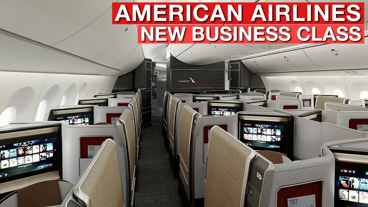 Класс самолета фото American Airlines NEW BUSINESS CLASS, PREMIUM ECONOMY Boeing 787-9 & Airbus A321