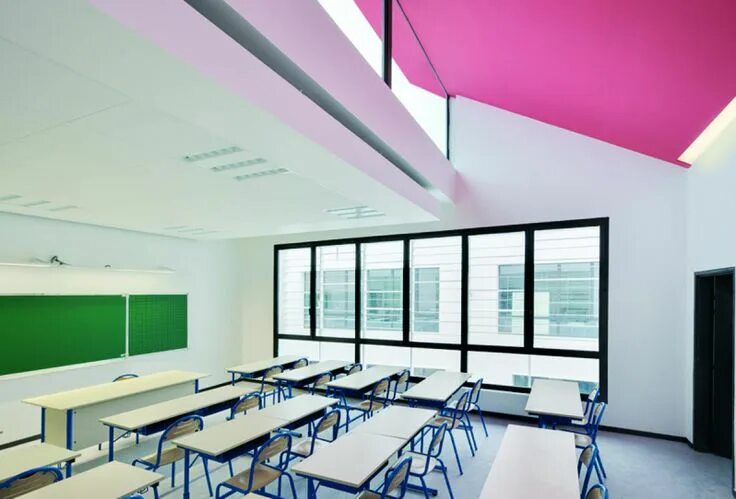 Класс школы интерьер How School Design Heavily Affects Students School design, Classroom interior, Pu