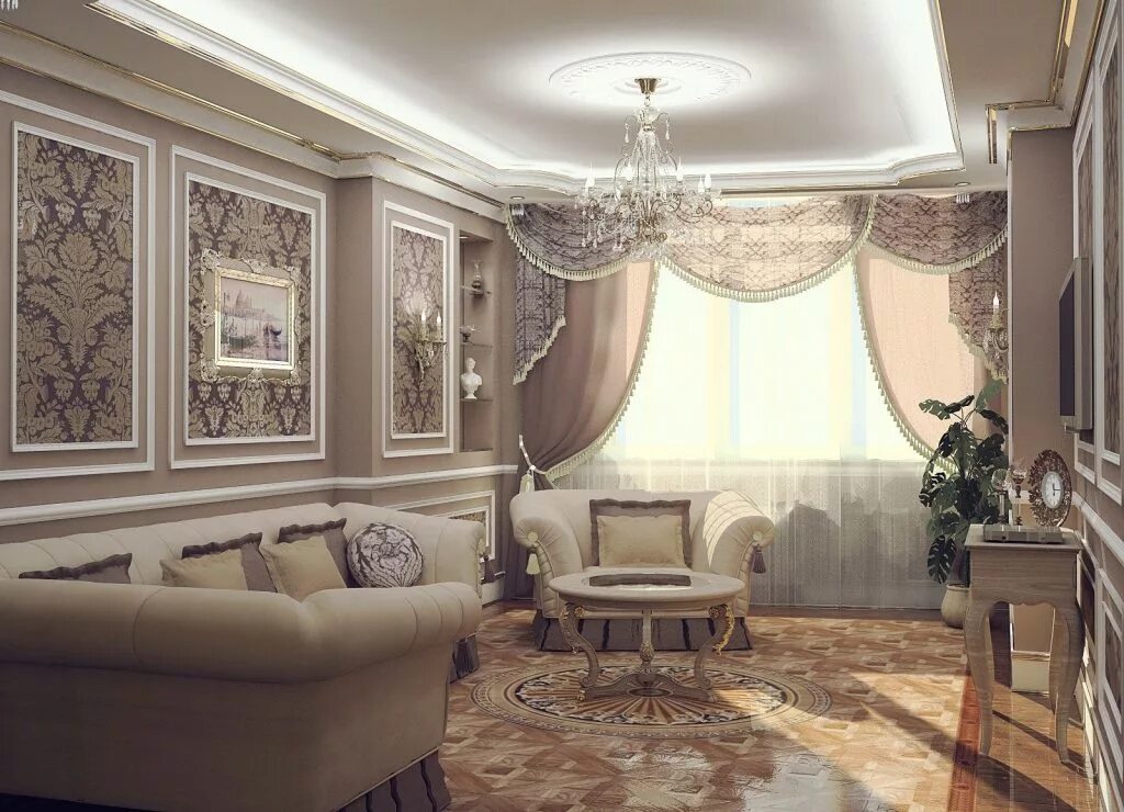 Классическая гостиная реальные фото Стильная гостиная в классическом стиле: принципы дизайна, выбор мебели и аксессу