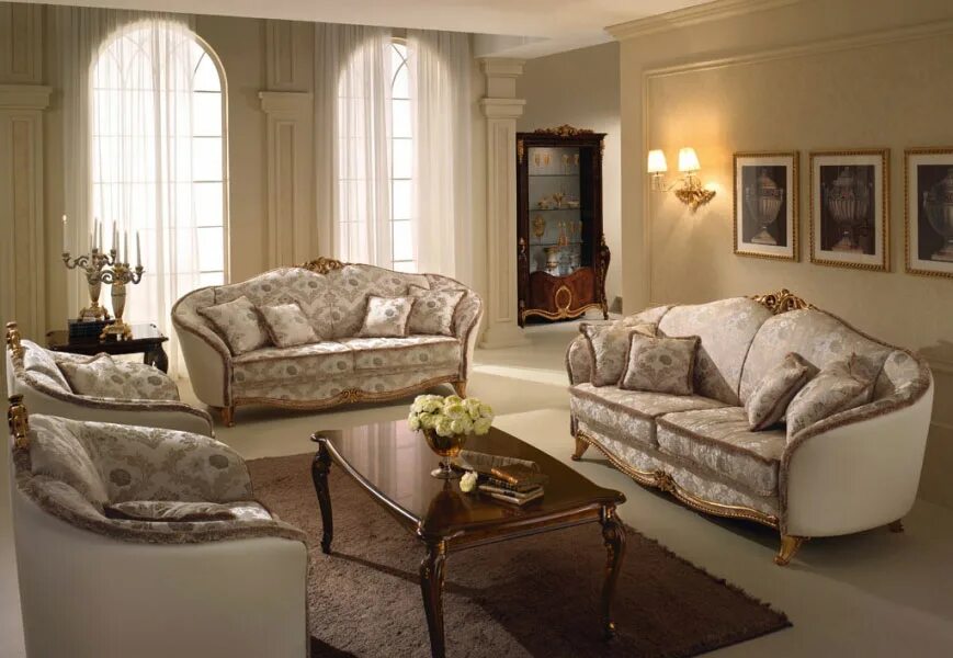 Классическая мягкая мебель в гостиной фото DONATELLO ARREDO CLASSIC: Итальянская мягкая мебель Donatello Arredo Classic(Дон