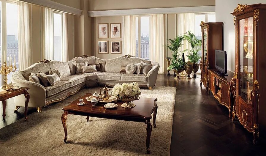 Классическая мягкая мебель в гостиной фото DONATELLO ARREDO CLASSIC: Итальянская мягкая мебель Donatello Arredo Classic(Дон