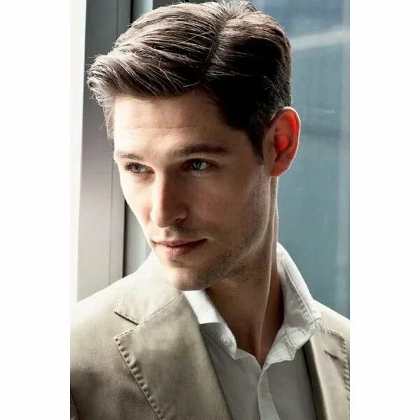 Классическая стрижка на средние волосы ten Medium Length Haircuts Guys Medium Men Hairstyles Hair cuts, 1920s mens hair