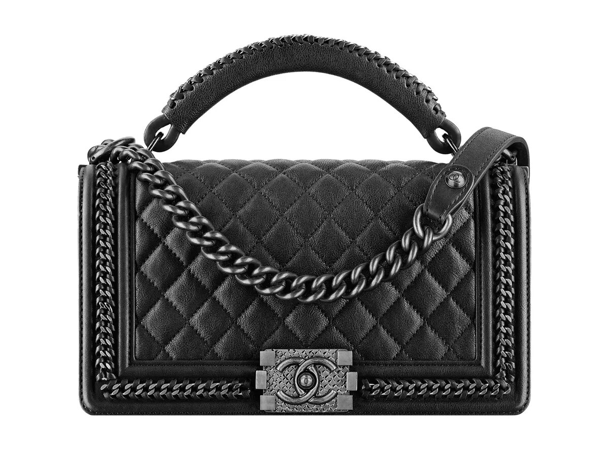 Классическая сумочка Chanel's Top Handle Boy Bag - BagAddicts Anonymous