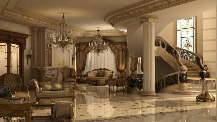 Классические интерьеры домов фото Pin by حسام سلامة on Decor Italian interior design, Luxury house interior design