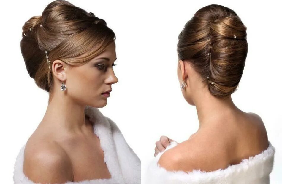 Классические прически на длинные волосы Hairstyle of shell for long, medium and short hair - step by step instruction. H