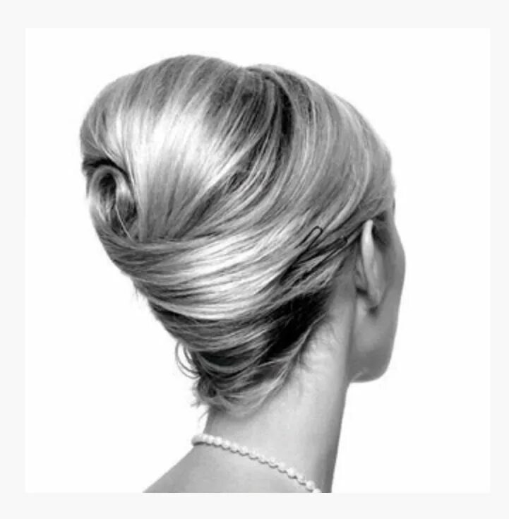 Классические прически на длинные волосы French twist ... Although the hairpins need to be hidden. Chignon mariée, Coiffu