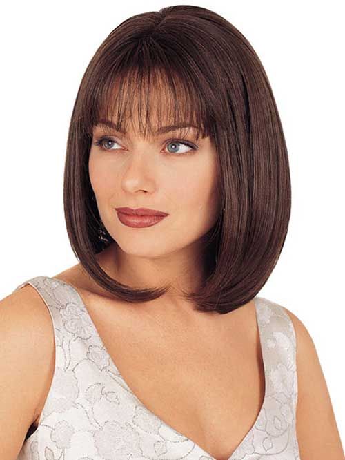 Классические женские стрижки на средние волосы Short Bobs For Round Faces 2014 - 2015 Bob-Hairstyle.Com Bob hairstyles for roun