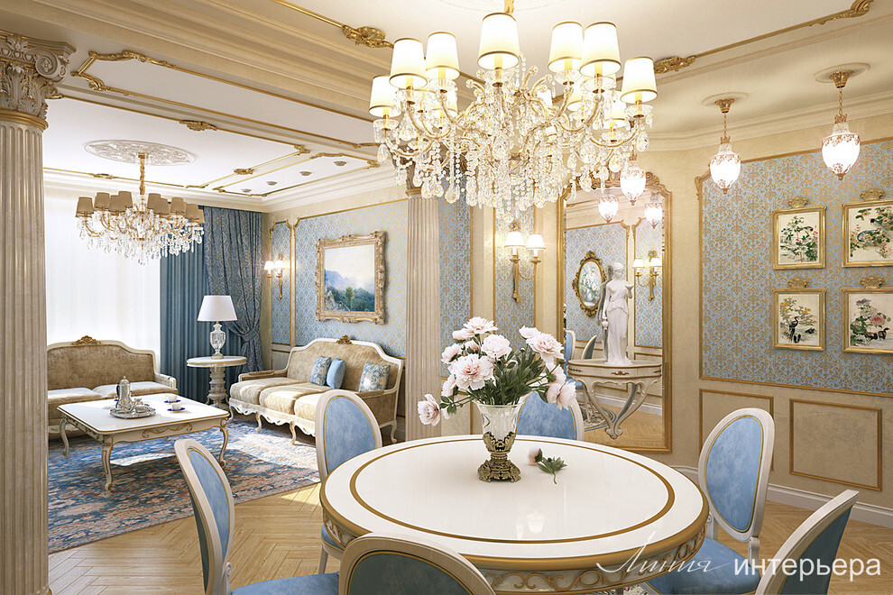 Классический дизайн интерьера квартир фото Стул Рапсодия 48х46х96см 51-026, купить в Москве Стул Рапсодия 48х46х96см 51-026