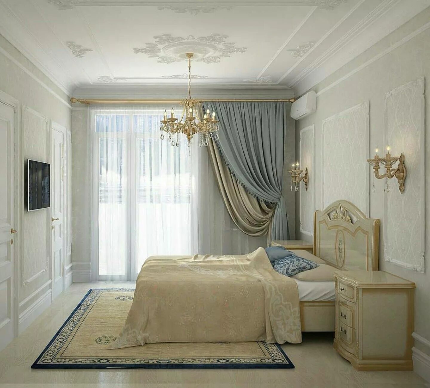 Классический дизайн спальни Pin by svetlana novoksa on design Bedroom design, Home curtains, Cozy house