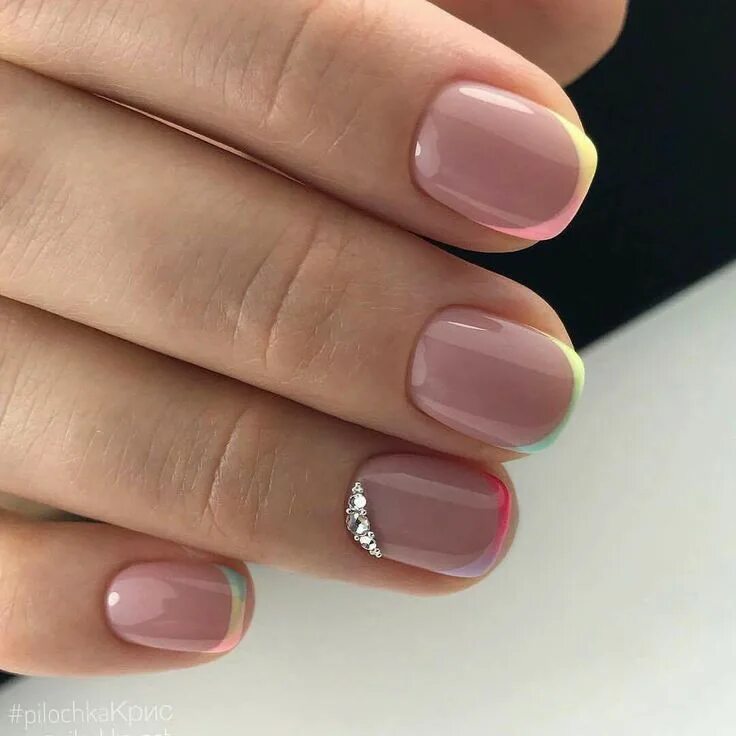 Классический маникюр на короткие ногти Пин от пользователя Sweet Sweet на доске Nail ideas Живописные ногти, Модные ног