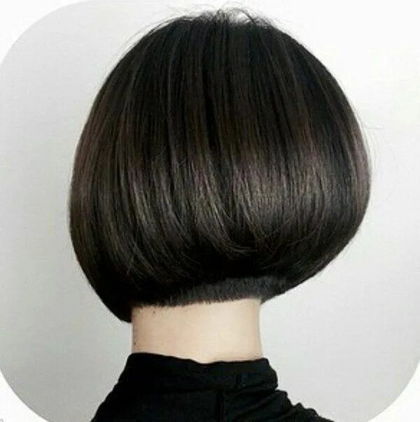Классическое каре вид сзади фото 30 Ideas of Short Black Hairstyles Art and Design Bob haircut back view, Back of