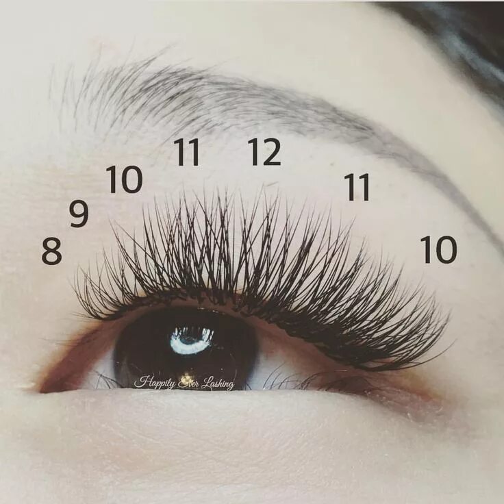 Классическое наращивание ресниц фото схема Gorgeous Eyelash Extensions with a Natural Style