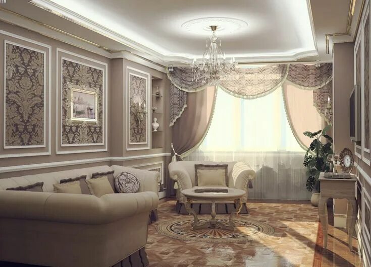 Классическое оформление фото Дизайн гостиной в классическом стиле - беспроигрышный вариант оформления - Уютны