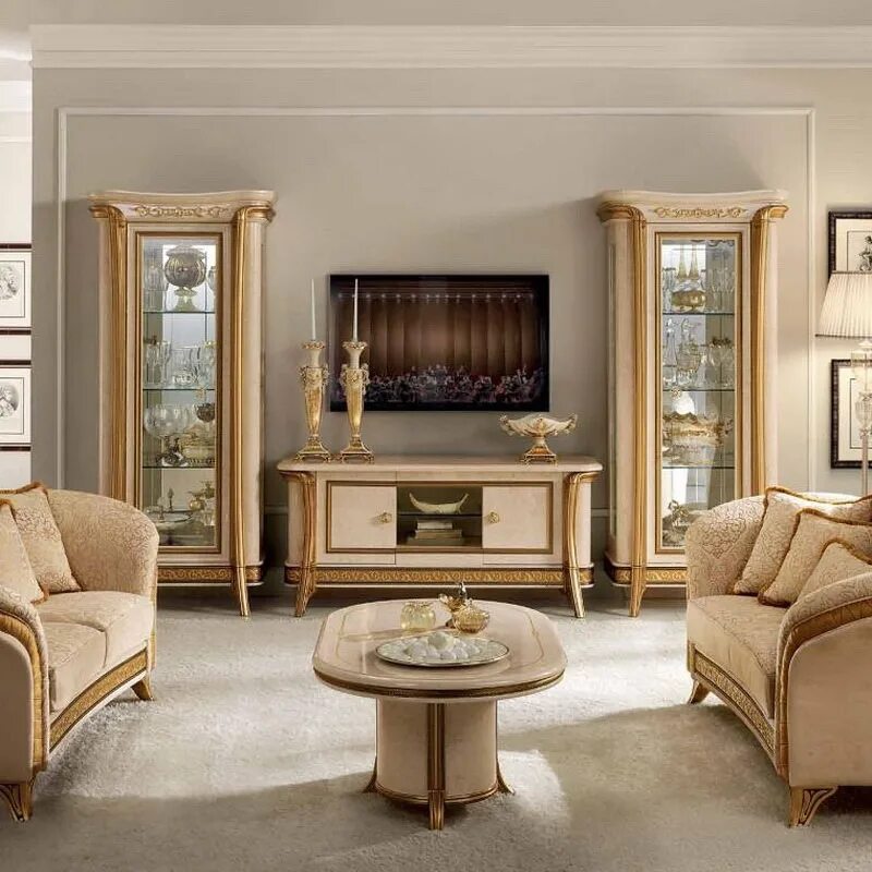Классик мебель фото Итальянская гостиная Arredo Classic Melodia в классическом стиле