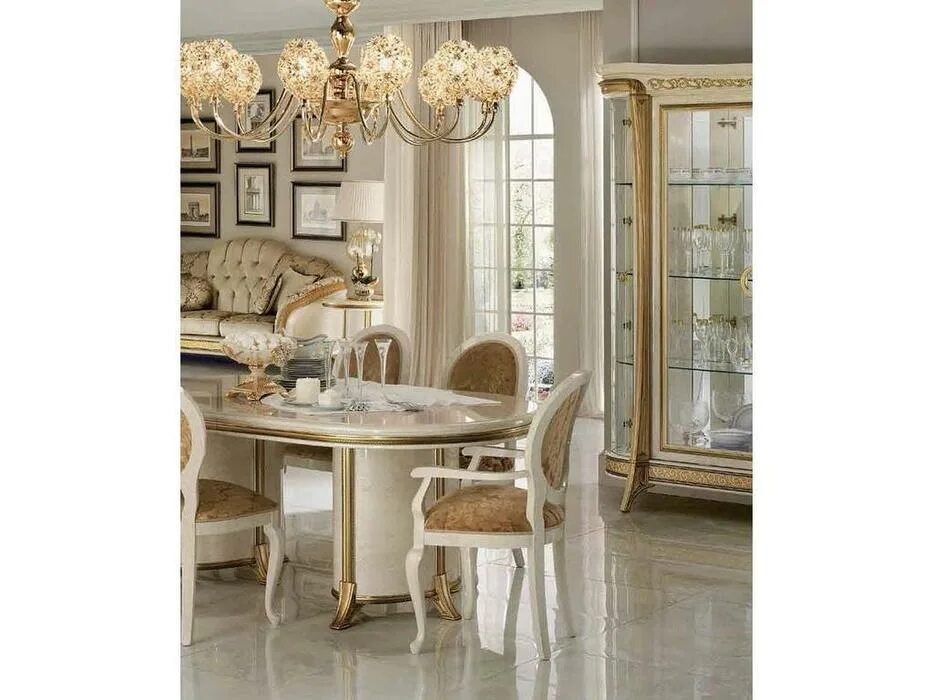 Классик мебель фото Arredo Classic: Melodia: полукресло (слоновая кость, тк.катА) 5207963