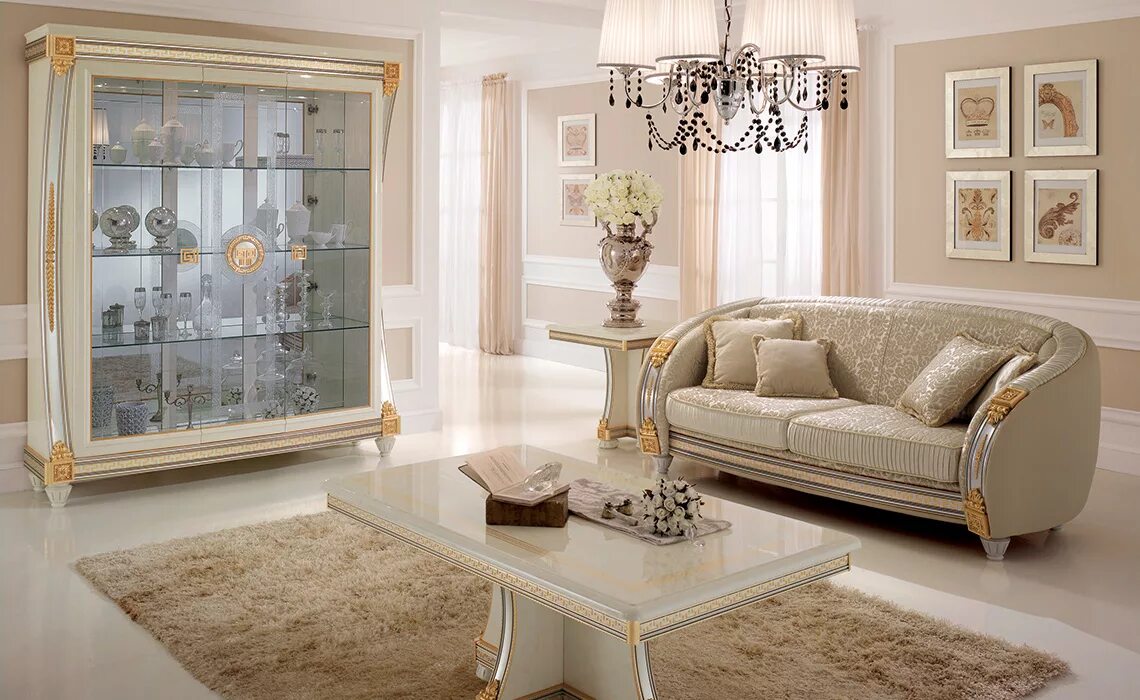 Классик мебель фото Итальянская гостиная Liberty фабрики Arredo Classic - Ital-Collection