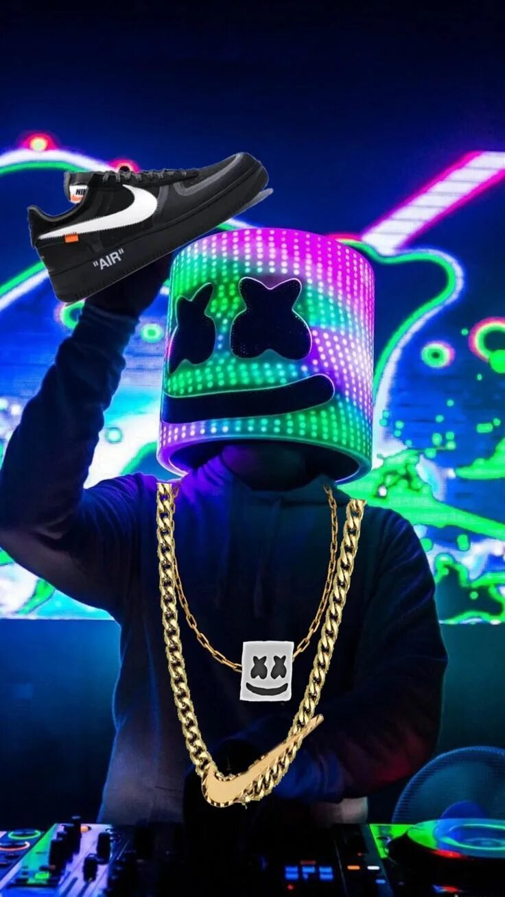 Классные крутые фото nike marshmello Image by Marshmellofan300 Joker iphone wallpaper, Wallpaper ipho