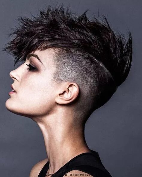 Классные модные стрижки Corto de punta Cortes de pelo Y Peinados para Mujeres de 2018 Short spiky haircu