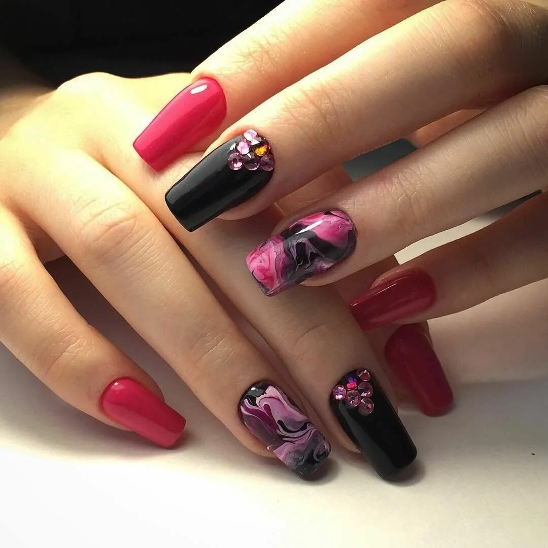 Классные ногти фото Rhinestone Manicure Brilliant Nail Design Ideas Manicure, Nails, Sweater nails