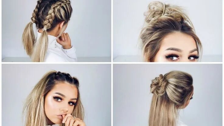 Классные прически для лета 87 Inspirational Diy Cool Easy Hairstyles Quick hairstyles, Easy hairstyles for 