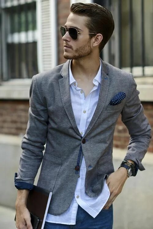 Классный мужской стиль Blazer casual masculino: ideias de looks - He Hype Roupa casual masculina, Estil