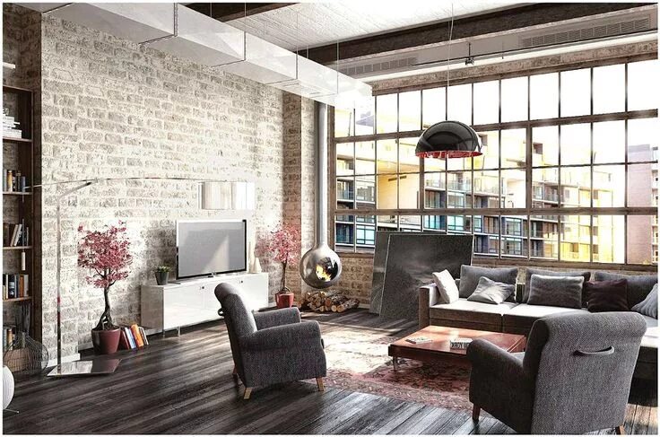 Классы в стиле лофт Ivybush.ru Loft style homes, Loft interior design, Loft design