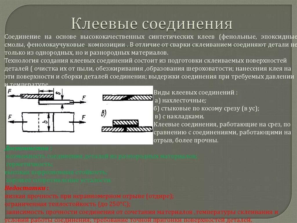 Клеевой способ соединения Разное Страница 2384