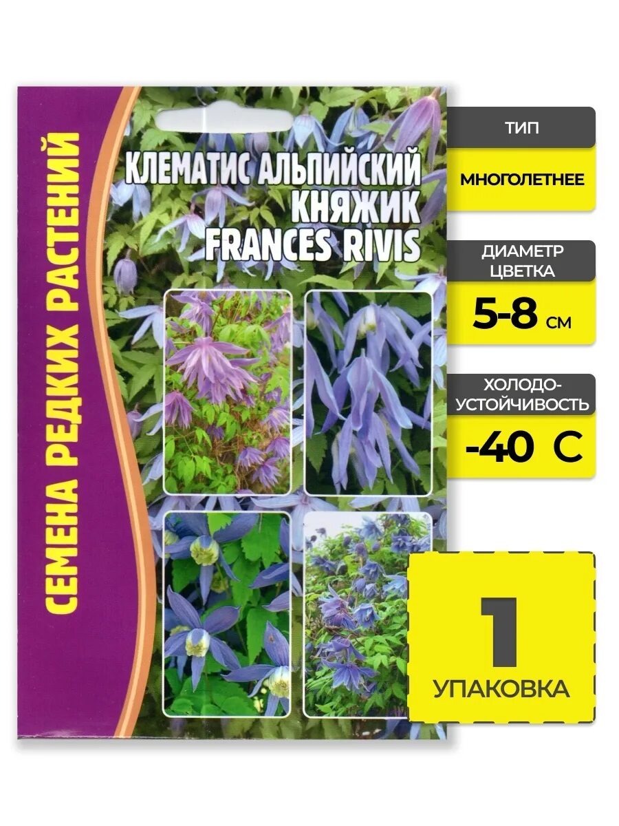 Клематис frances rivis фото и описание Семена Клематис альпийский княжик Frances Rivis ЯСАДОВОД.РФ 85988550 купить в ин