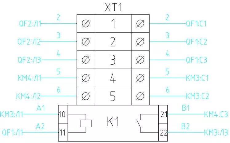 Клеммы на схеме электрической принципиальной ElectriCS PRO: купить лицензию по выгодной цене в Москве ИЕСофт