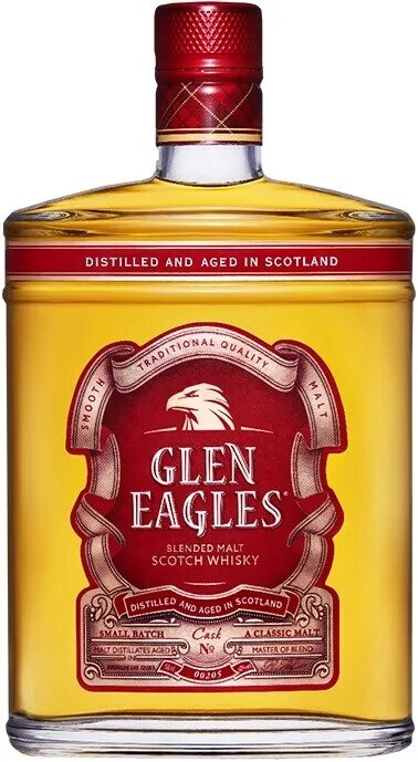 Клен россия фото Whisky Glen Eagles Blended Malt Scotch Whisky 3 Years Old, flask, 250 ml Glen Ea