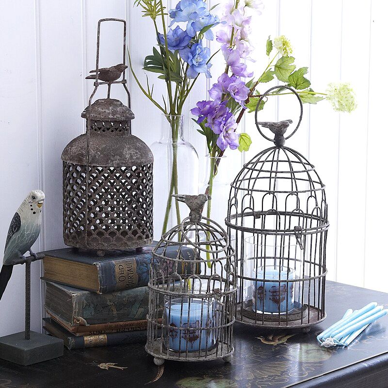 Клетка декор своими руками How cool would it be to have a vintage birdcage as a centerpiece? Decoración de 