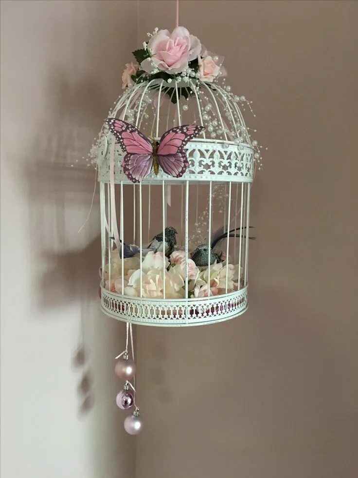 Клетка декор своими руками My decorated Bird Cage! Jaulas de pájaros decoradas, Decoración de jaula, Jaulas