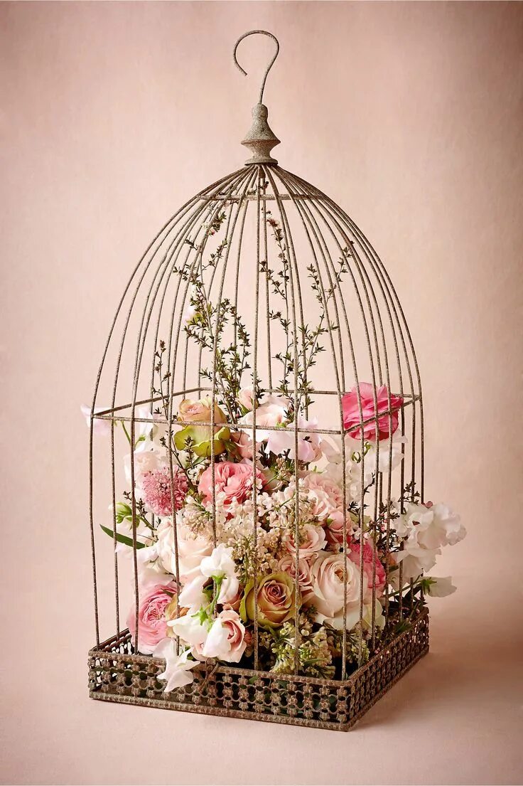 Клетка декор своими руками Boho Botanical Bridal Shower - Rustic Garden Party Theme Bird cage decor, Shabby