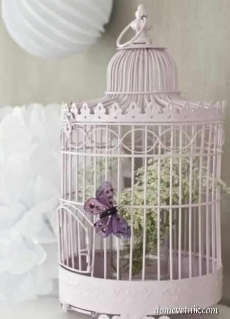 Клетка декор своими руками dekorativnaya-kletka-v-interere (5) Bird cage decor, Bird cage, Bird cages