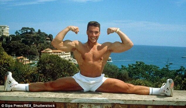 Клод ван дамм сейчас фото Jean-Claude Van Damme pumps iron and then gas as he flaunts physique Van damme, 