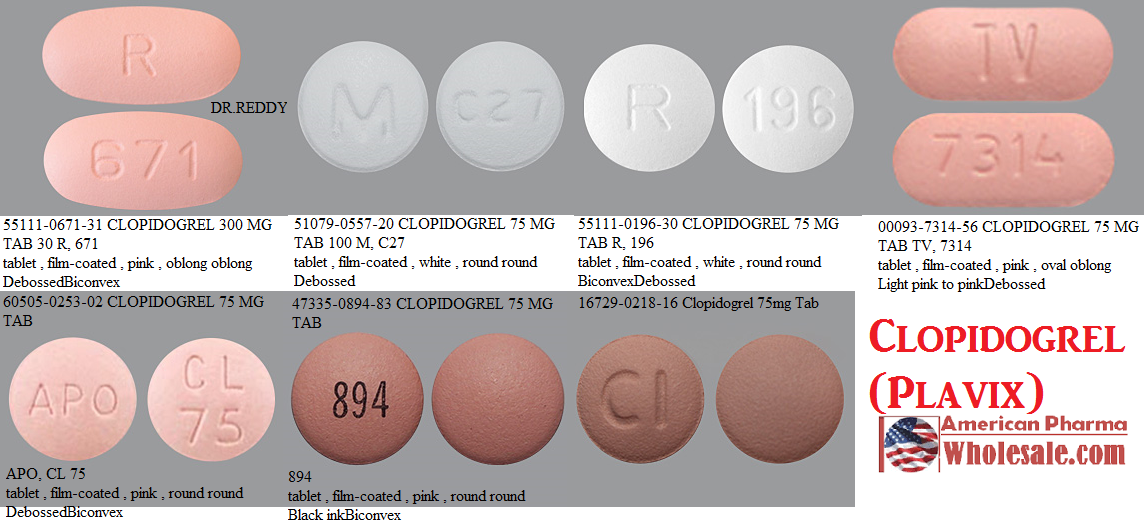 Клопидогрел фото таблеток Rx Item-Clopidogrel 75Mg Tab 30 By Aurobindo Pharma Gen Plavix