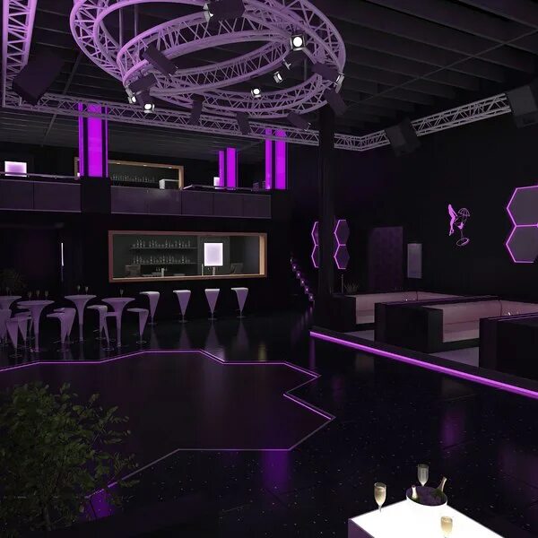 Клуб дизайнеров интерьера Stonette 6 Nightclub Interior Model 3D - TurboSquid 1395616