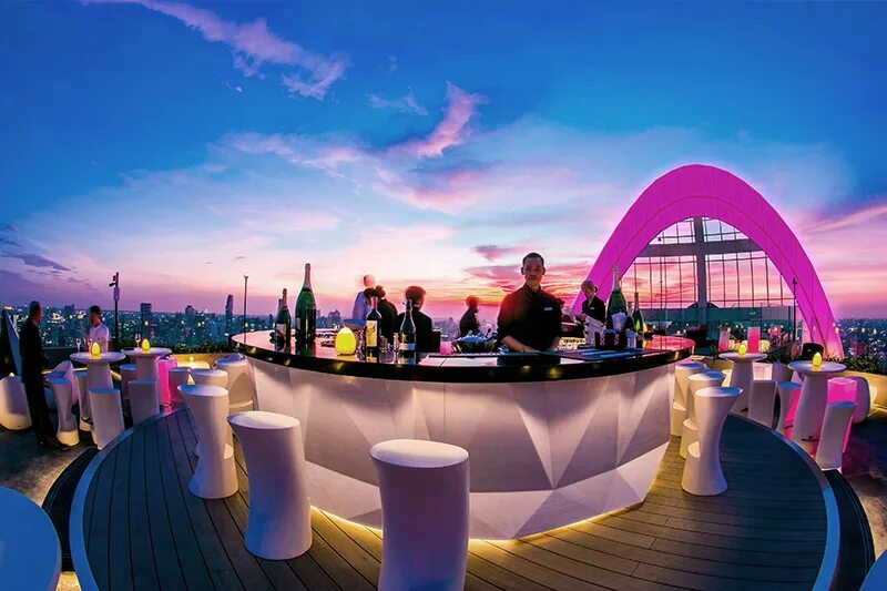 Клуб крыша фото 7 Best Hotel Bars In Bangkok For Gorgeous Interiors & Delicious Cocktails