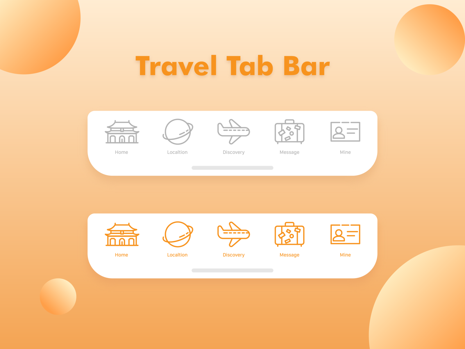 Клуб п фото Travel Tab Bar by JunWade Ho on Dribbble
