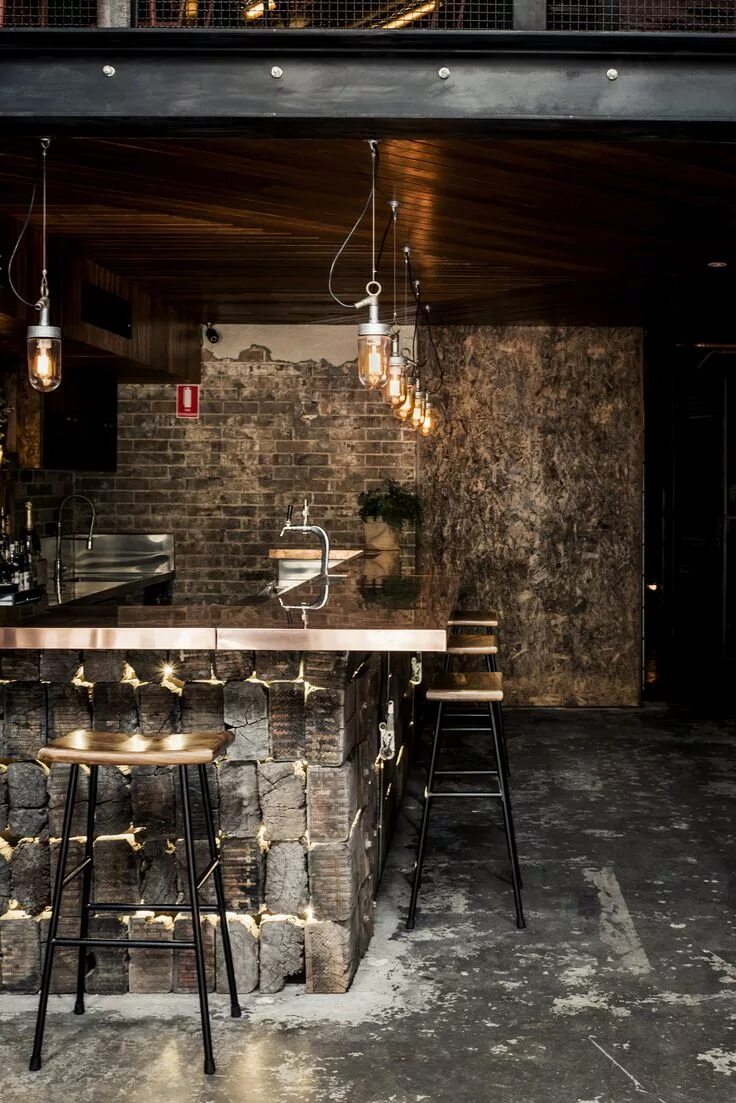 Клуб в стиле лофт Donny's Bar, Luchetti Krelle - Restaurant & Bar Design Restaurant design, Restau