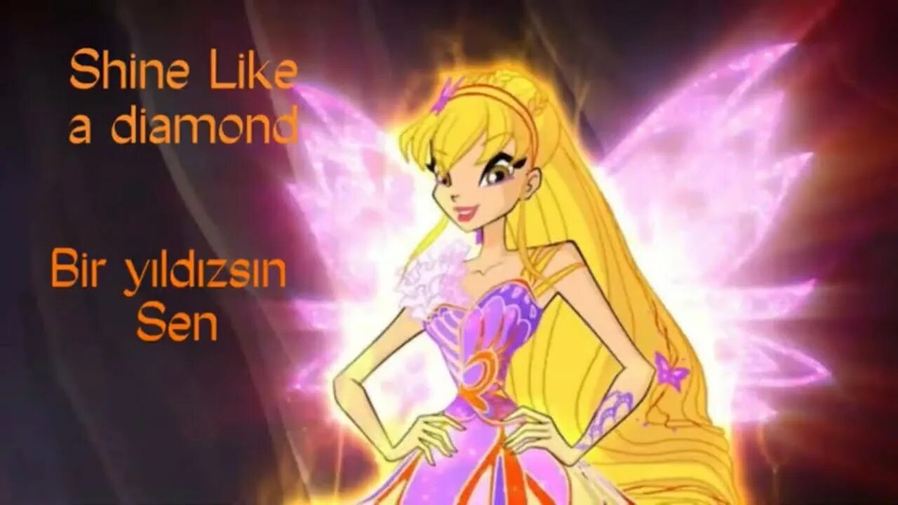 Клуб винкс фото стеллы Winx Club - Sezon 7 - Shine Like a Diamond Bir Yıldızsın Sen Şarkı Sözleri ENGLİ