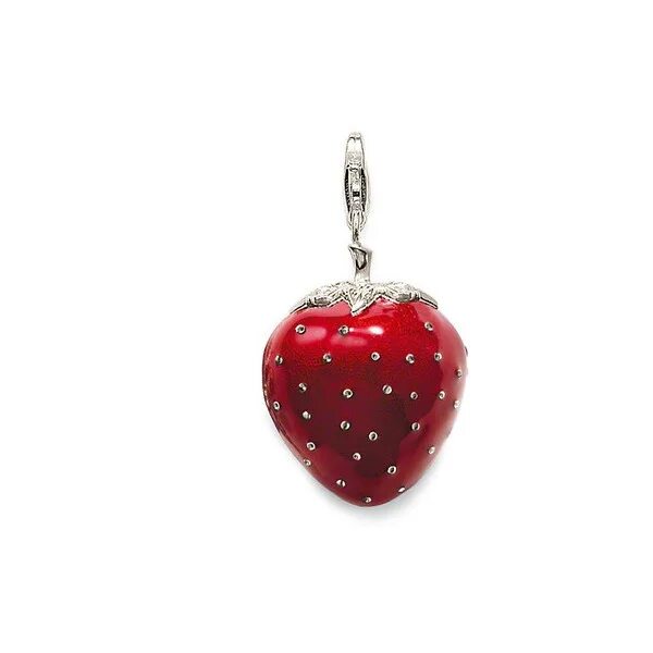 Клубника кулон фото и описание THOMAS SABO Sterling silver accessories, Red strawberry, Accessory gift