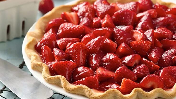 Клубника рецепт фото Gold Medal ® Fresh Strawberry Pie Recipe Fresh strawberry pie, Strawberry pie re