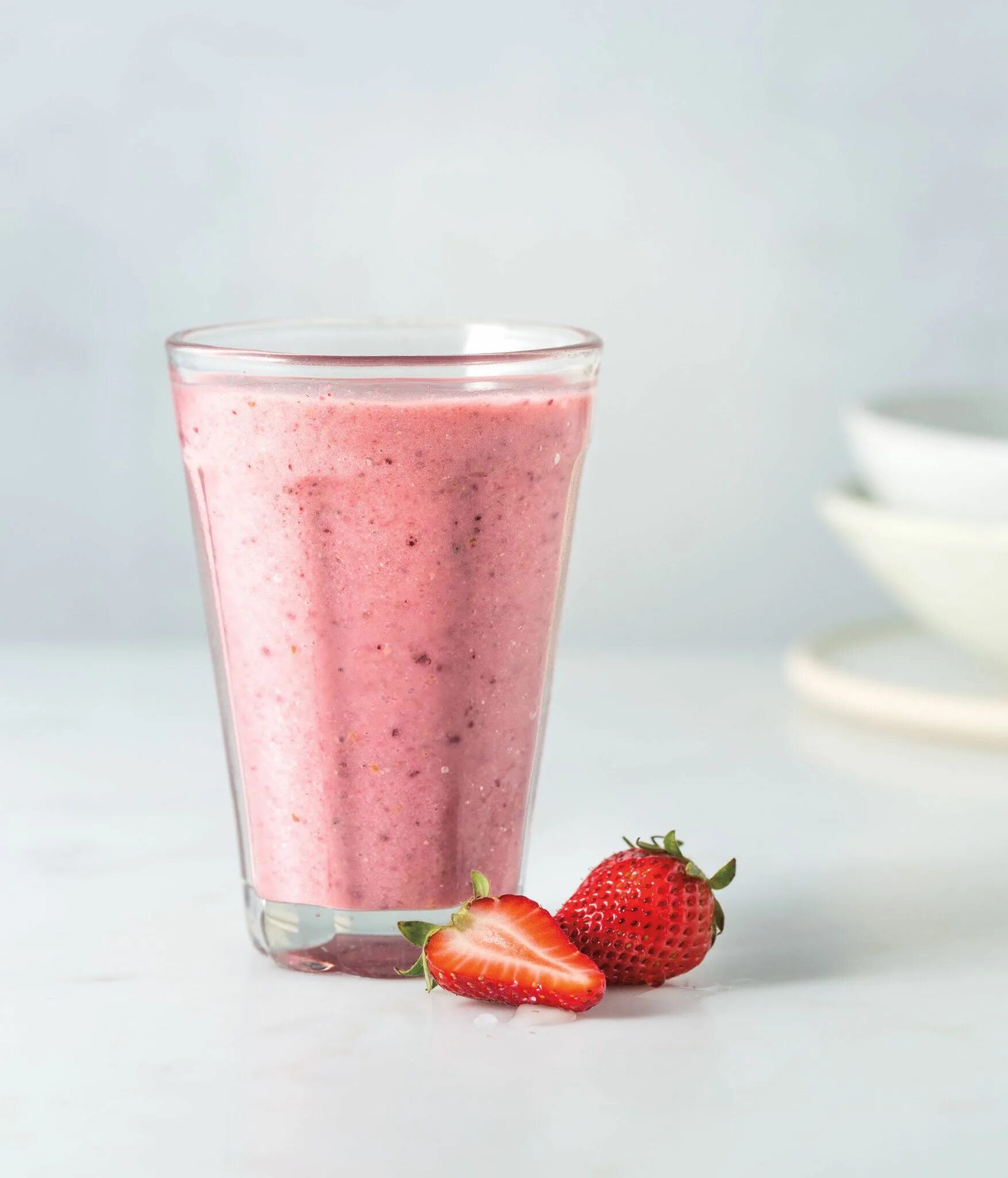 Клубника смузи фото Glass Smoothie Container With Locking Lid 65E