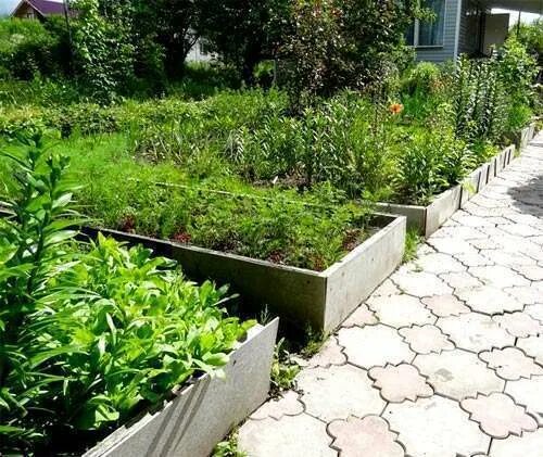 Клумба из шифера фото Ограждение для грядки из шифера Рутвет - найдёт ответ!