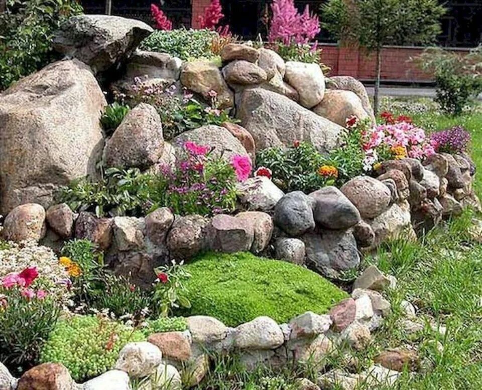 Клумба каскадная с камня своими руками фото Giardini rocciosi fai da te, grandi e piccoli: Idee tutte da copiare! Landscapin