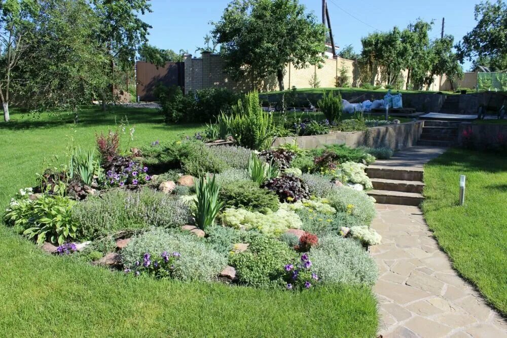 Клумба на склоне фото Green house, ландшафтный дизайн, ул. Родионова, 134А, Нижний Новгород - Яндекс К