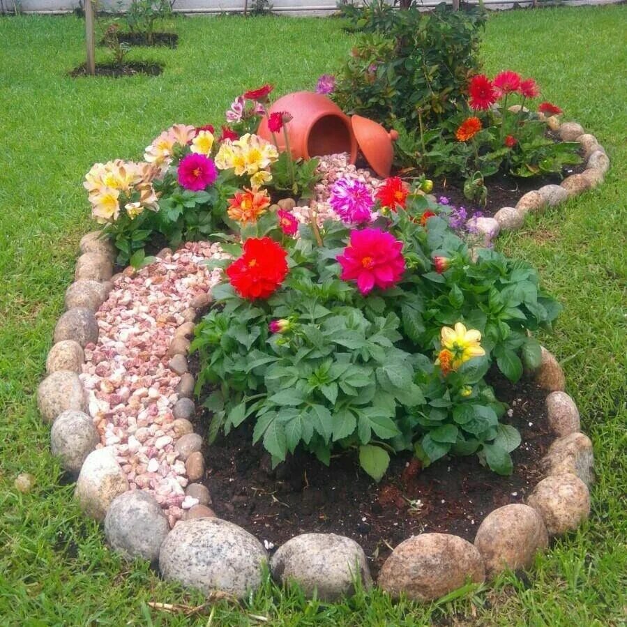 Клумбы своими руками фото Pin af Rocio Nolivos på Diseño de jardines - Muya Garden Spiselig have, Haveidee