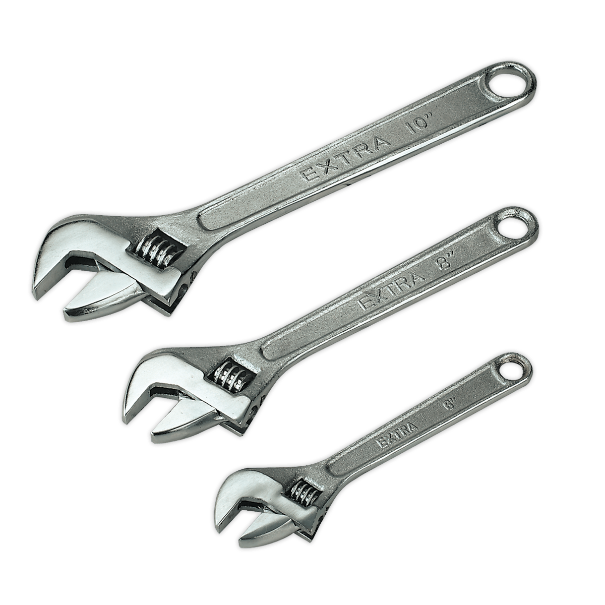 Ключ инструмент фото Adjustable Wrench Set 3pc 150, 200 & 250mm - K & S McKenzie